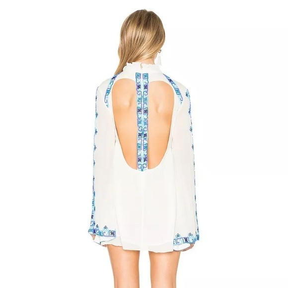 NWOT Rococo Sand Embellished Silk Dress - Picture 4 of 5